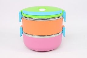 colorful lunch boxes