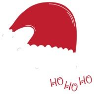 red santa claus hat on a white background