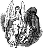 image of an angel and a demon