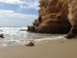 empty beautiful ocean cave