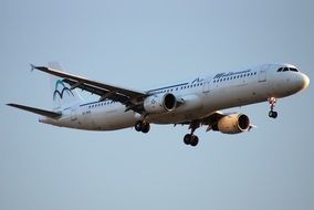 closeup plane in flight