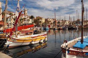 Sailing Boats in Port of Sanary-Sur-Mer