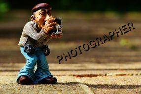 figure of a retro photographer