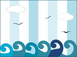 graphic image of ocean waves