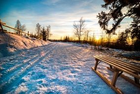 wonderful Winter Sunset