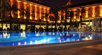 Hotel Pool Evening