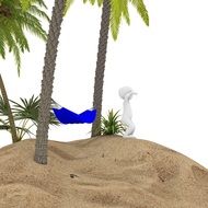 graphic image of a holiday on a sandy beach