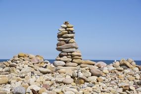 stone tower as balance