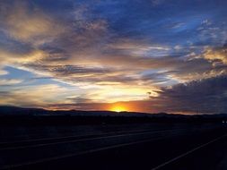 sunset in antelope valley