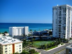 panorama of the coast florid