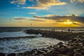 unusual beauty of colourful Evening Sunset