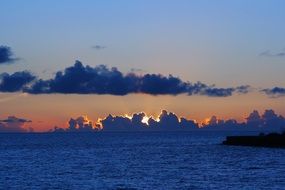 Sunset Orange Cloud