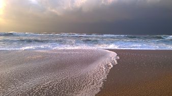 ocean surf at morning, France