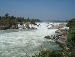 Southern Laos Waterfall