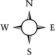 graphic image of a compass