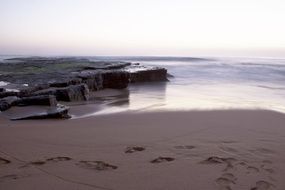 Calm ocean coastline