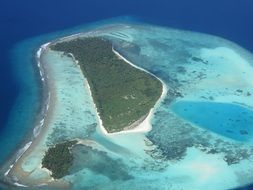 aerial view of the maldives