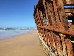Wreck Old Rusty Ship