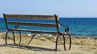 bench on the waterfront