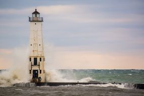 waves at the lighthouse