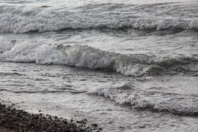 waves on the beach of the Baltic Sea
