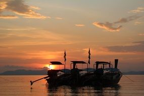 Boats Sunset
