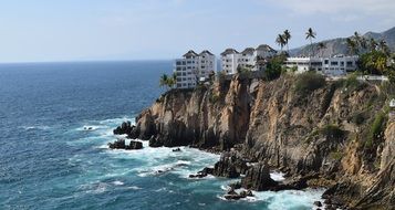 cliffside beachfront hotels in Acapulco, Mexico