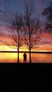 Ammersee sunset Germany