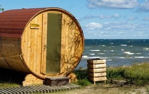 barrel as a bath in estonia