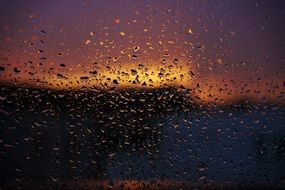 Droplets Sunset