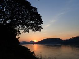 Luang Prabang The Mekong Sunset