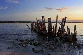 Pilings Dock Water Pier Harbor