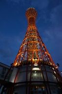 Kobe tower at nigh, japan, Osaka