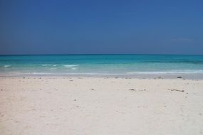 sandy ocean beach in the caribbean