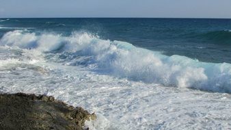 foamy surf in cyprus
