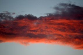 red cloud sunset