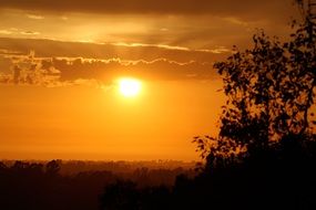 golden magnificent sunset