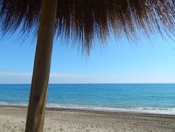 sandy beach panorama in Malaga