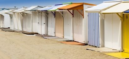 Colorful Beach Cabins