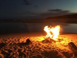 Fire on Beach