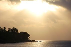 quiet evening on the ocean