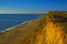 panoramic view of the coast in county Dorset