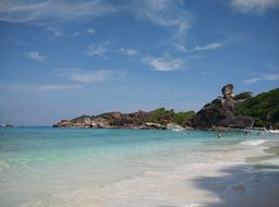 beach on the similan islands
