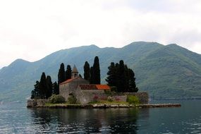 small island in picturesque Montenegro