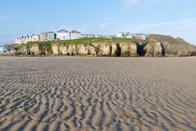 huge sandy coast in Cornwall