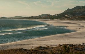 sandy beach in galicia