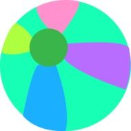 colorful ball as a graphic image