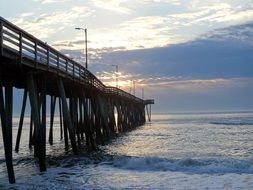 Large bridge on ocean