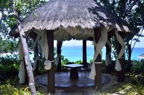 incredibly beautiful Beach Hut on a coast