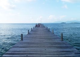 wooden pier on Koh Samui